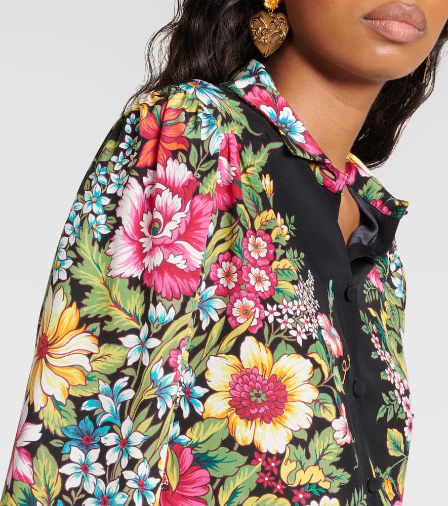 Printed silk shirt