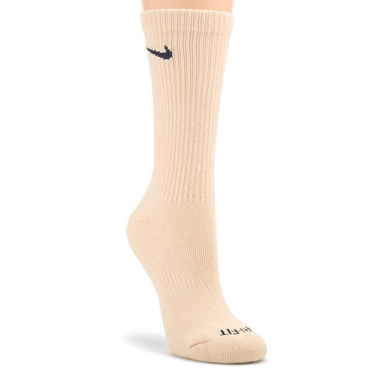 6 Pack Medium Everyday Plus Cushion Crew Socks (Brown Assorted)