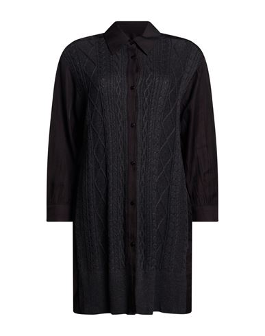 Woman Mini dress Black Size L Acrylic, Wool, Polyester, Viscose, Polyamide