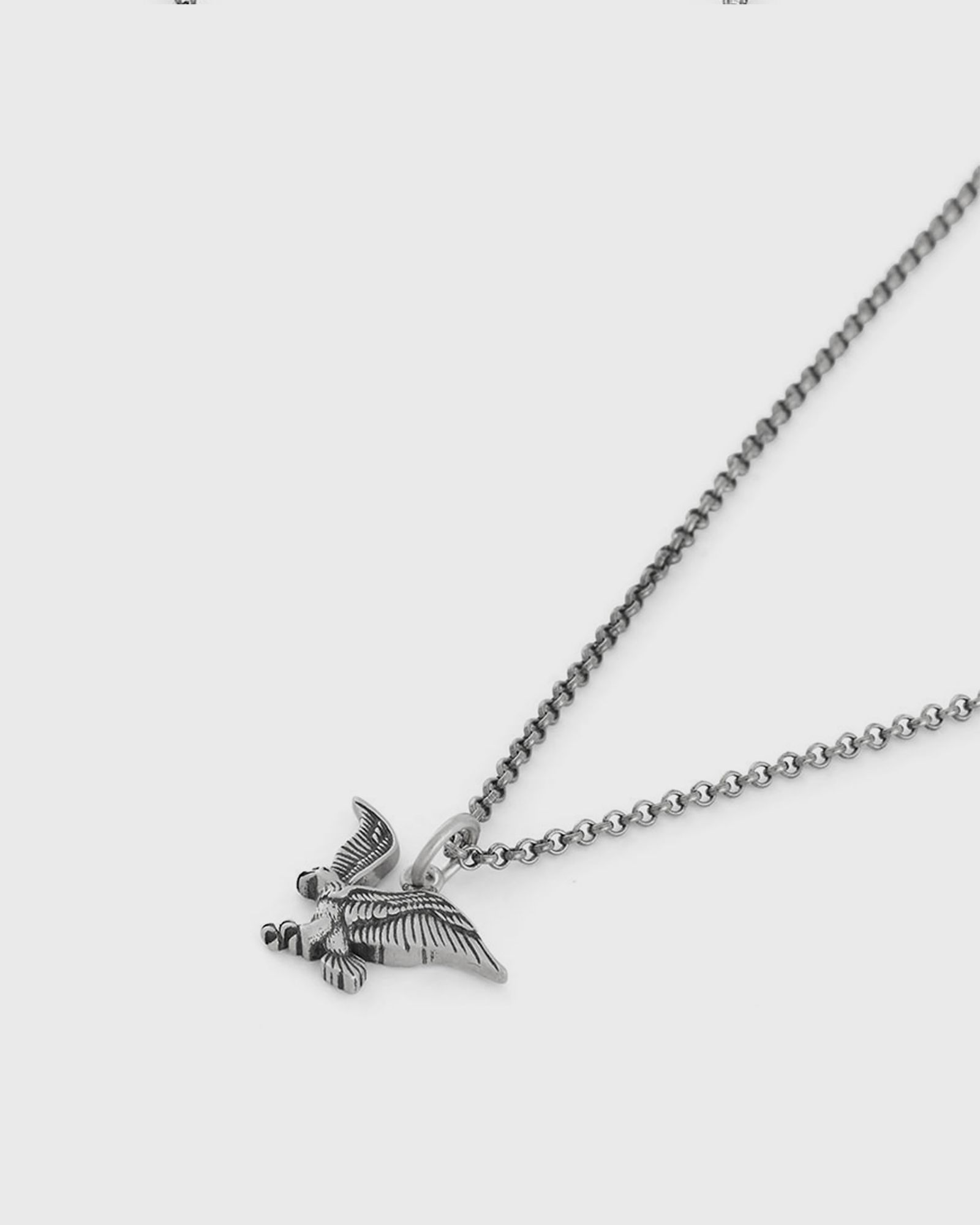 Silver Eagle Necklace silver male Jewellery now available at BSTN
