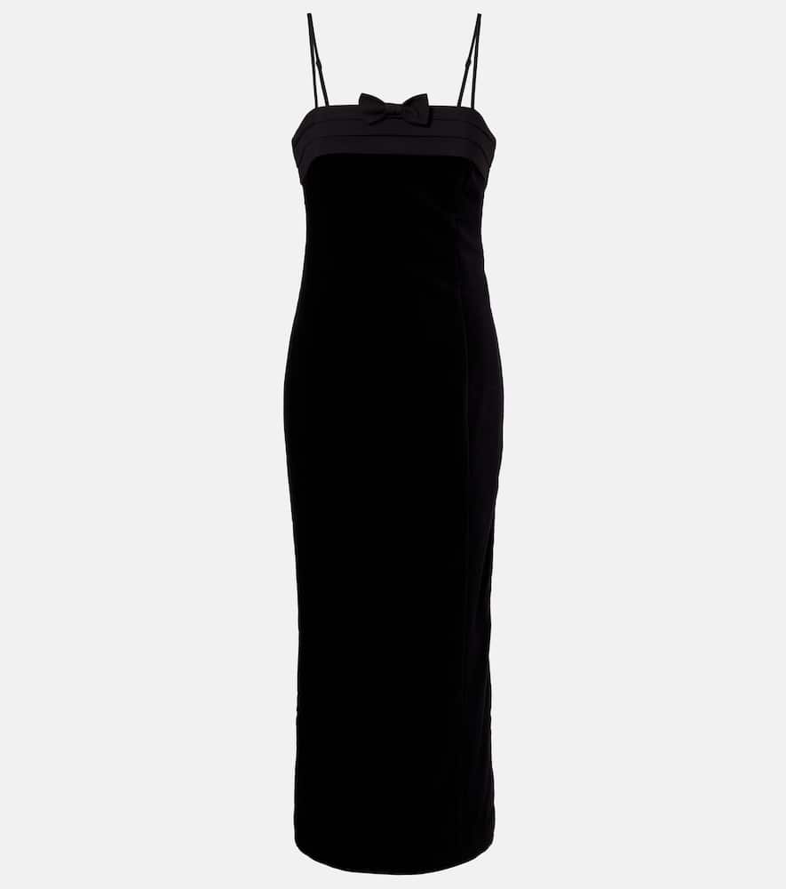 Quincy cotton velvet cocktail dress
