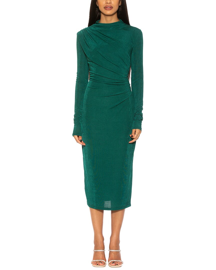 Kim Draped Midi Sheath Dress