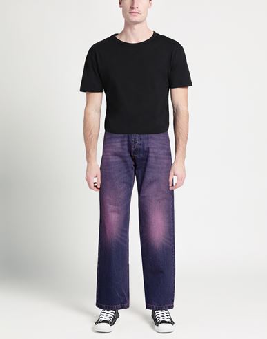 Man Jeans Purple Size 34 Cotton