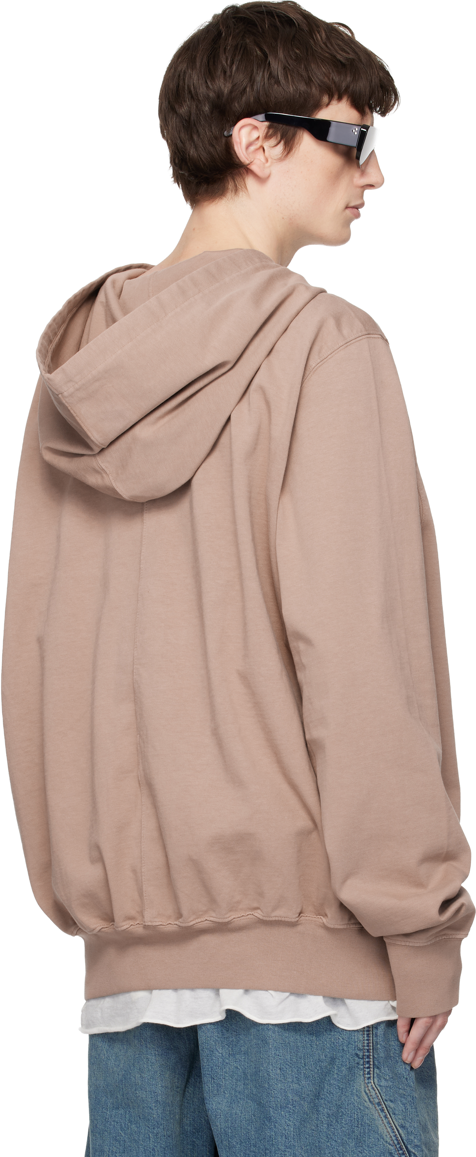 Taupe Temple Oversized Hoodie