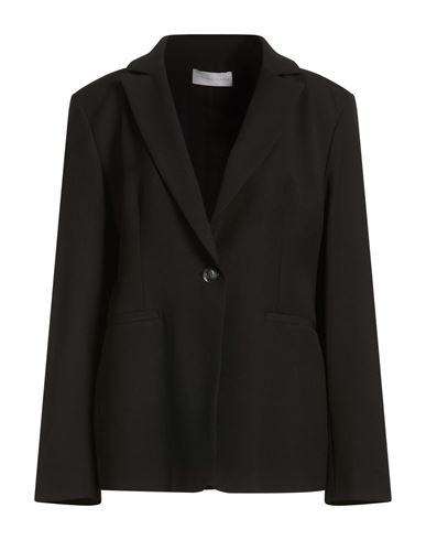 Woman Blazer Black Size 14 Polyester, Viscose, Wool, Elastane