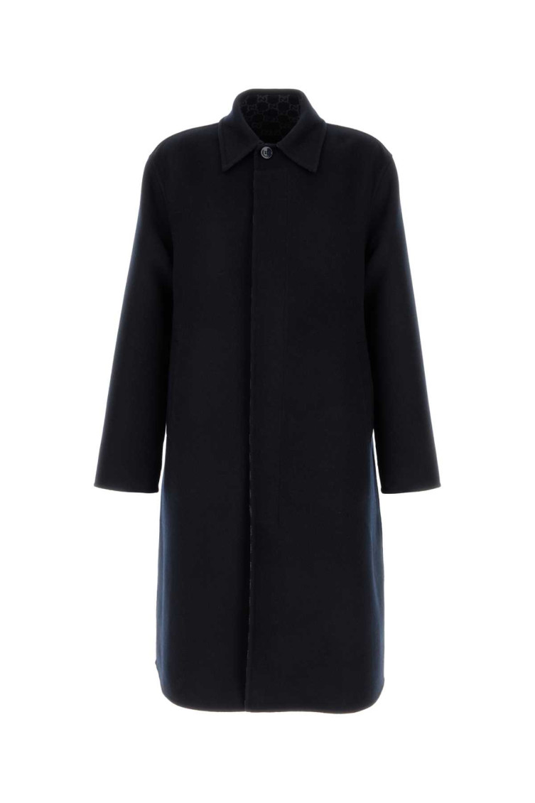 Gucci - wool blend coat long sleeves single breasted