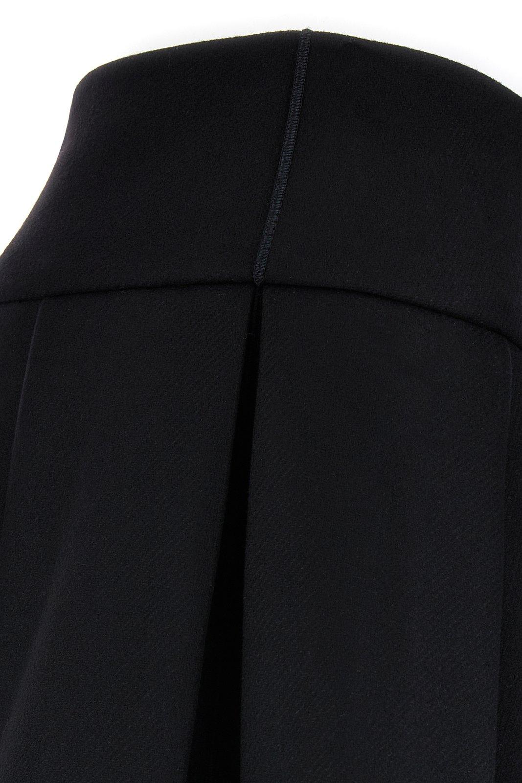 Pleated A-line skirt - Black