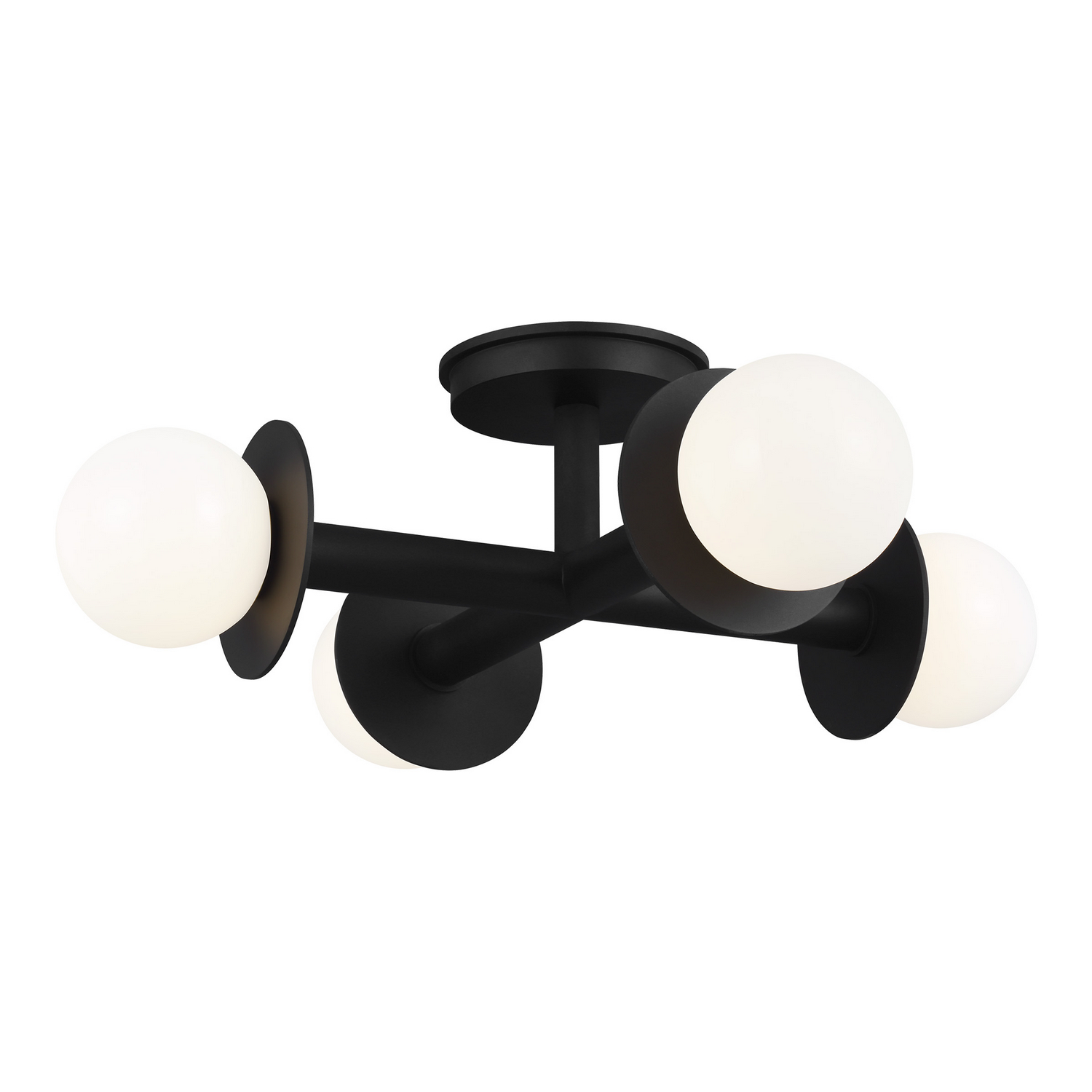 Visual Comfort Studio Nodes 4-Light Ceiling Light in Midnight Black by Kelly Wearstler
