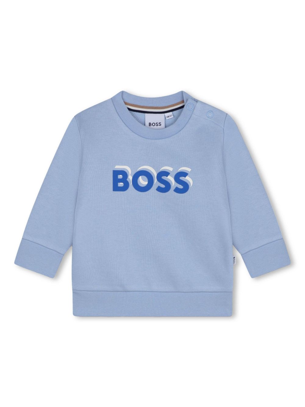 Logo-print crew-neck sweatshirt - Blue