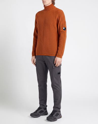 C. p. Company Man Turtleneck Rust Size 3XL Wool, Polyamide
