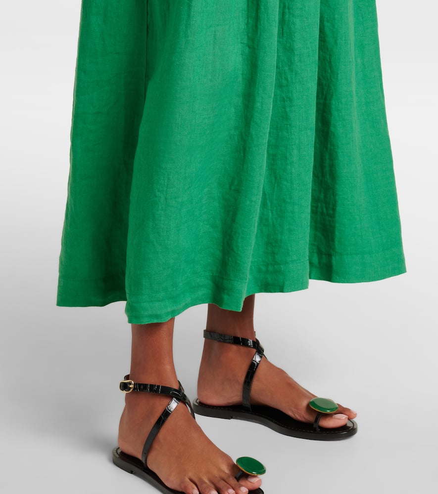 Linda linen maxi skirt