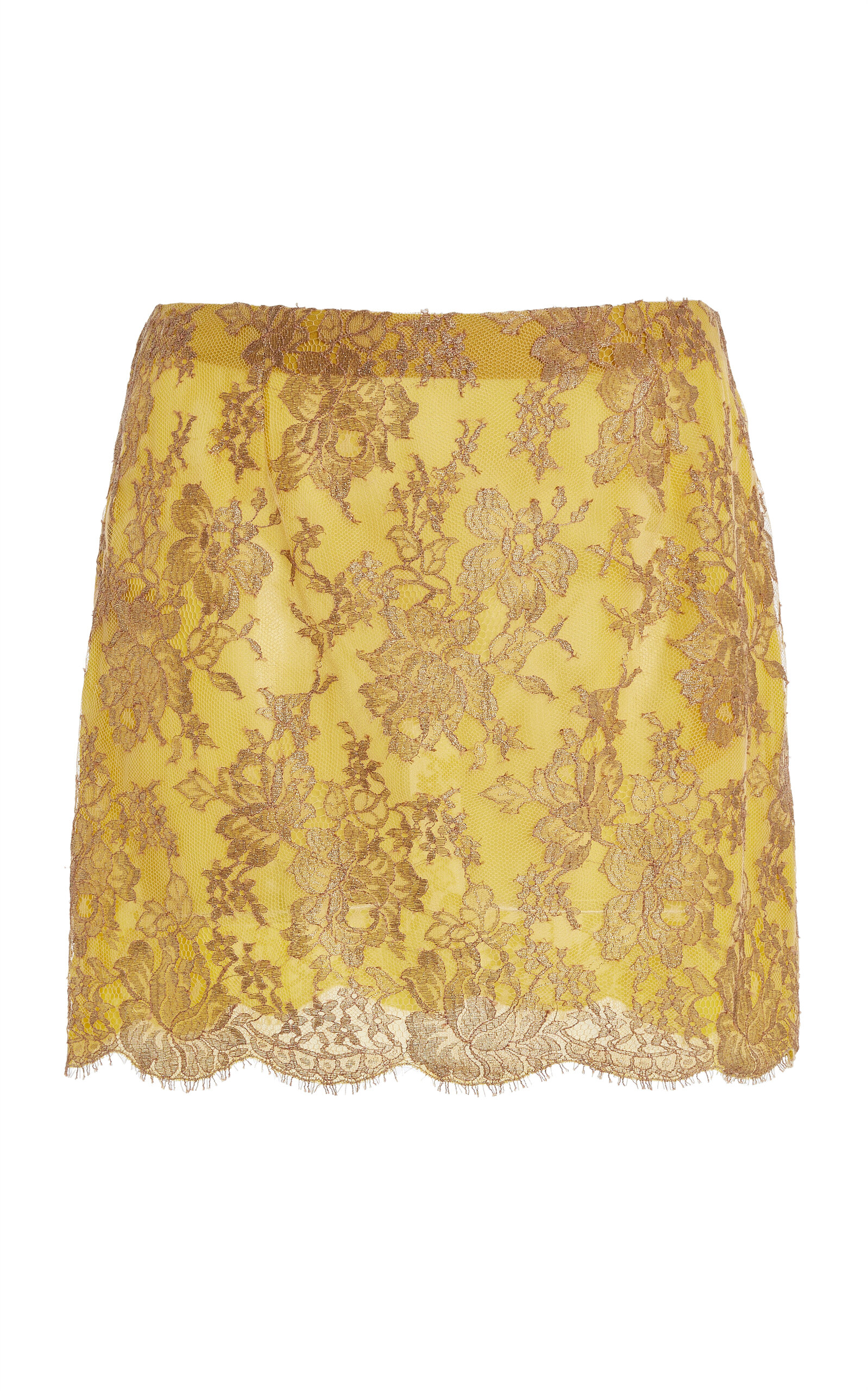 Floral Lace Mini Skirt - Moda Operandi