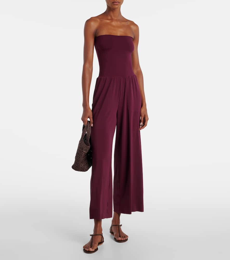 Dao strapless jersey jumpsuit
