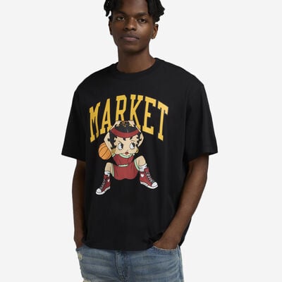 Men's Betty Boop Dunking T-Shirt in Black