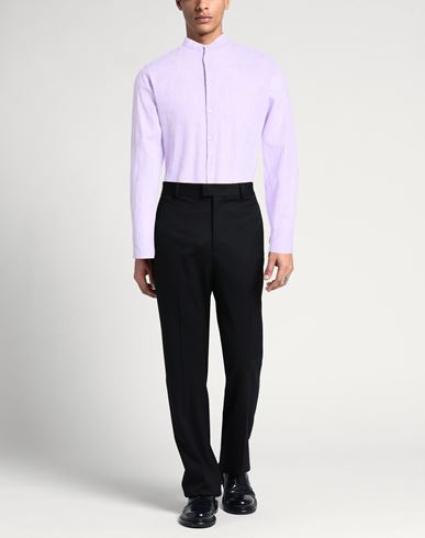 Man Shirt Lilac Size 15 ½ Linen, Cotton