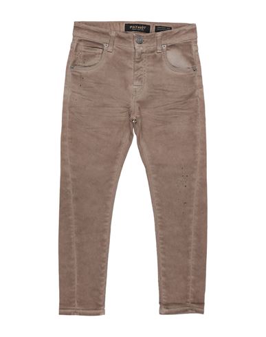 Patriòt Kid Boy Pants Brown Size 14 Cotton, Elastane
