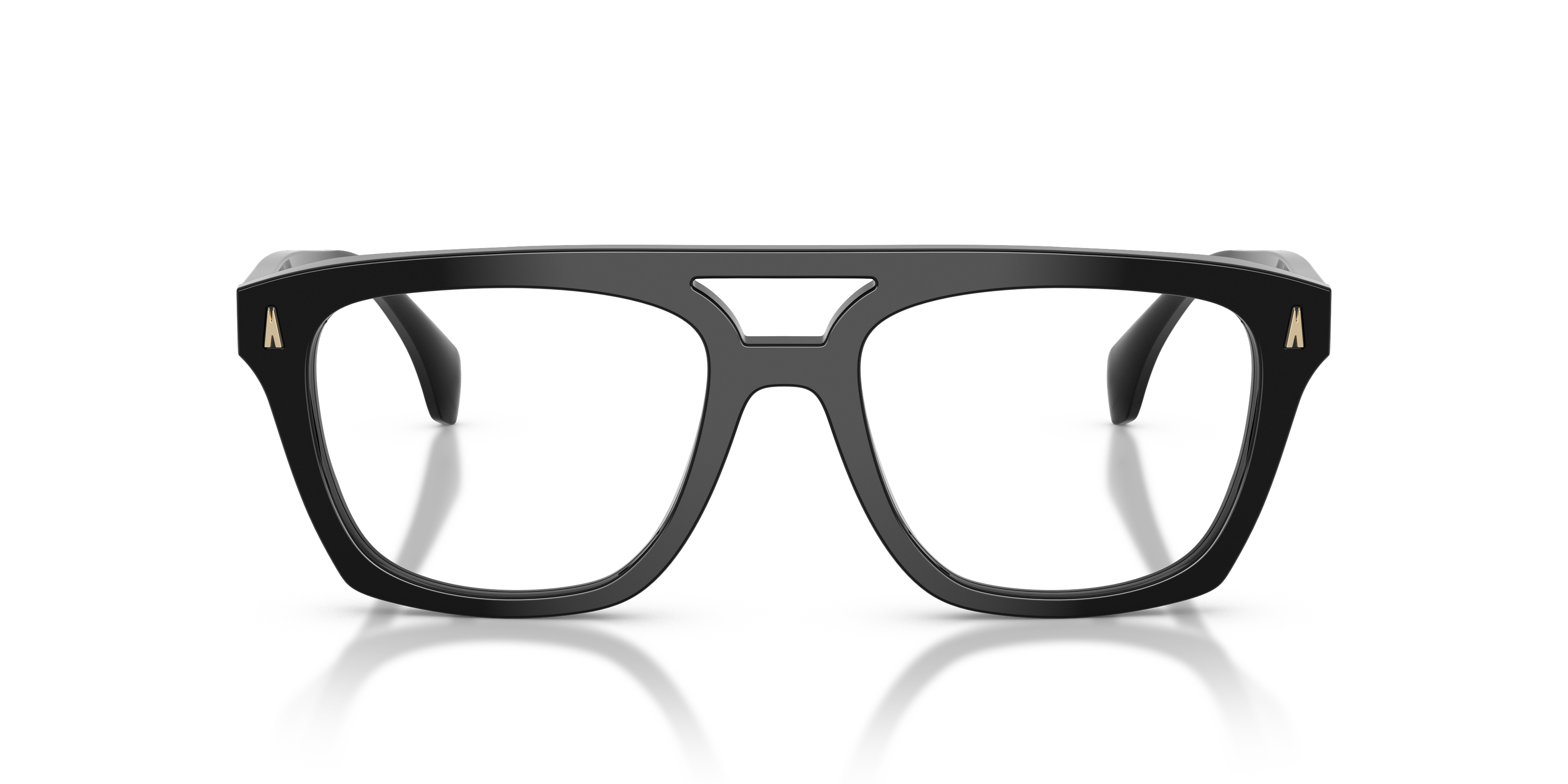 Moncler Unisex Moncler ME2018U 3001 Monturas ópticas Acetato Negro Transparente Cuadrada Norma