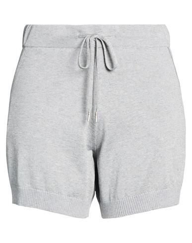 Woman Shorts & Bermuda Shorts Grey Size 6 Cotton, Viscose, Polyester