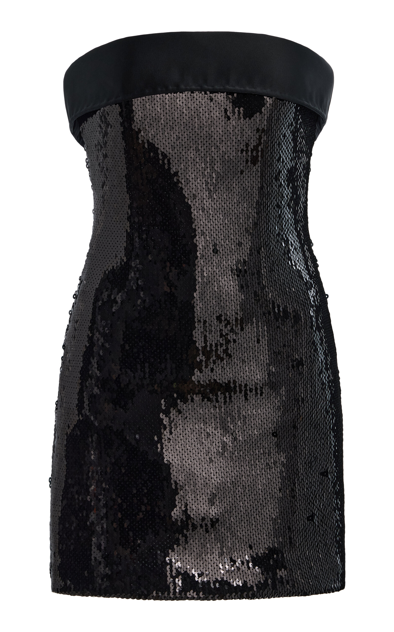 Strapless Sequined Mini Dress - Moda Operandi