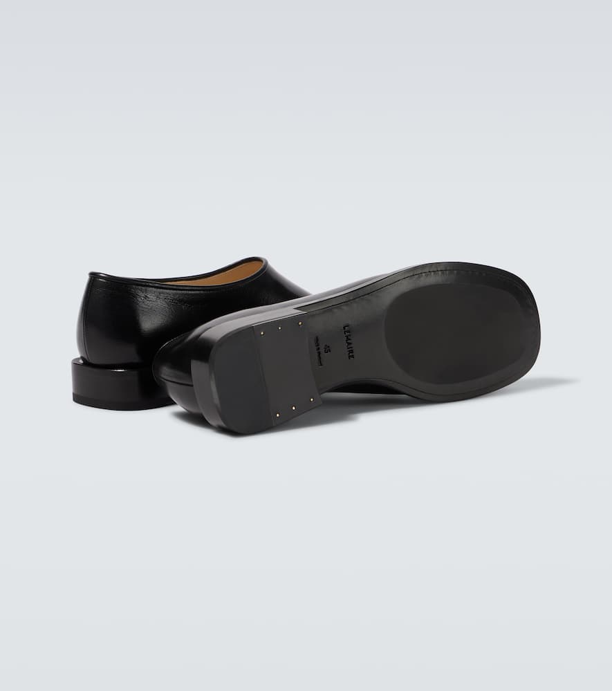 Lemaire Anatomic leather slip-on loafers