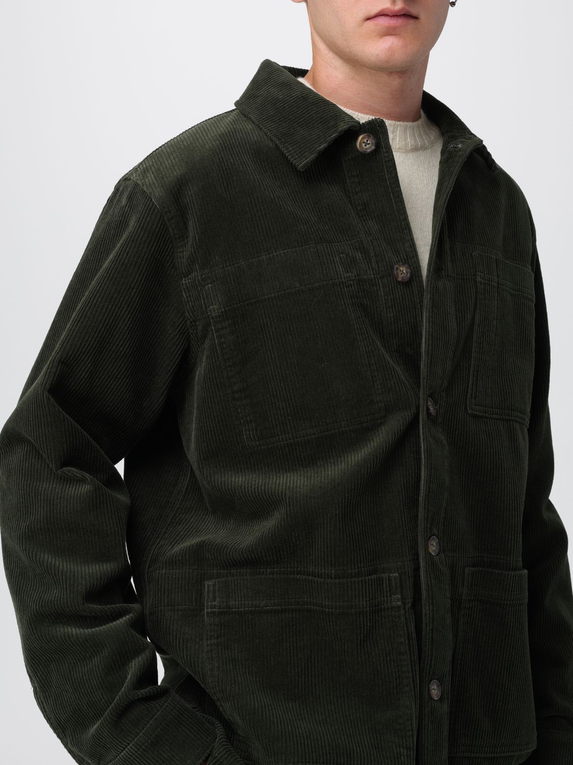 Jacket Men color Bottle Green