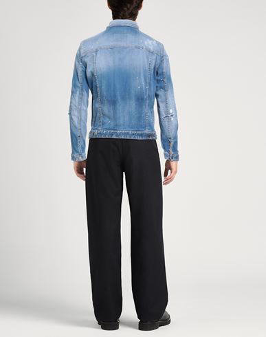 Man Denim outerwear Blue Size 38 Cotton, Elastomultiester, Elastane