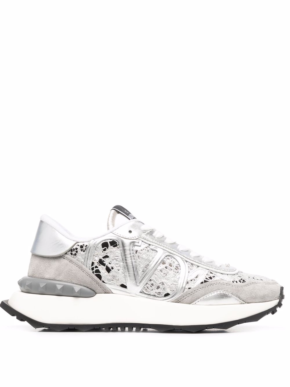 Panelled chunky sneakers - Grey