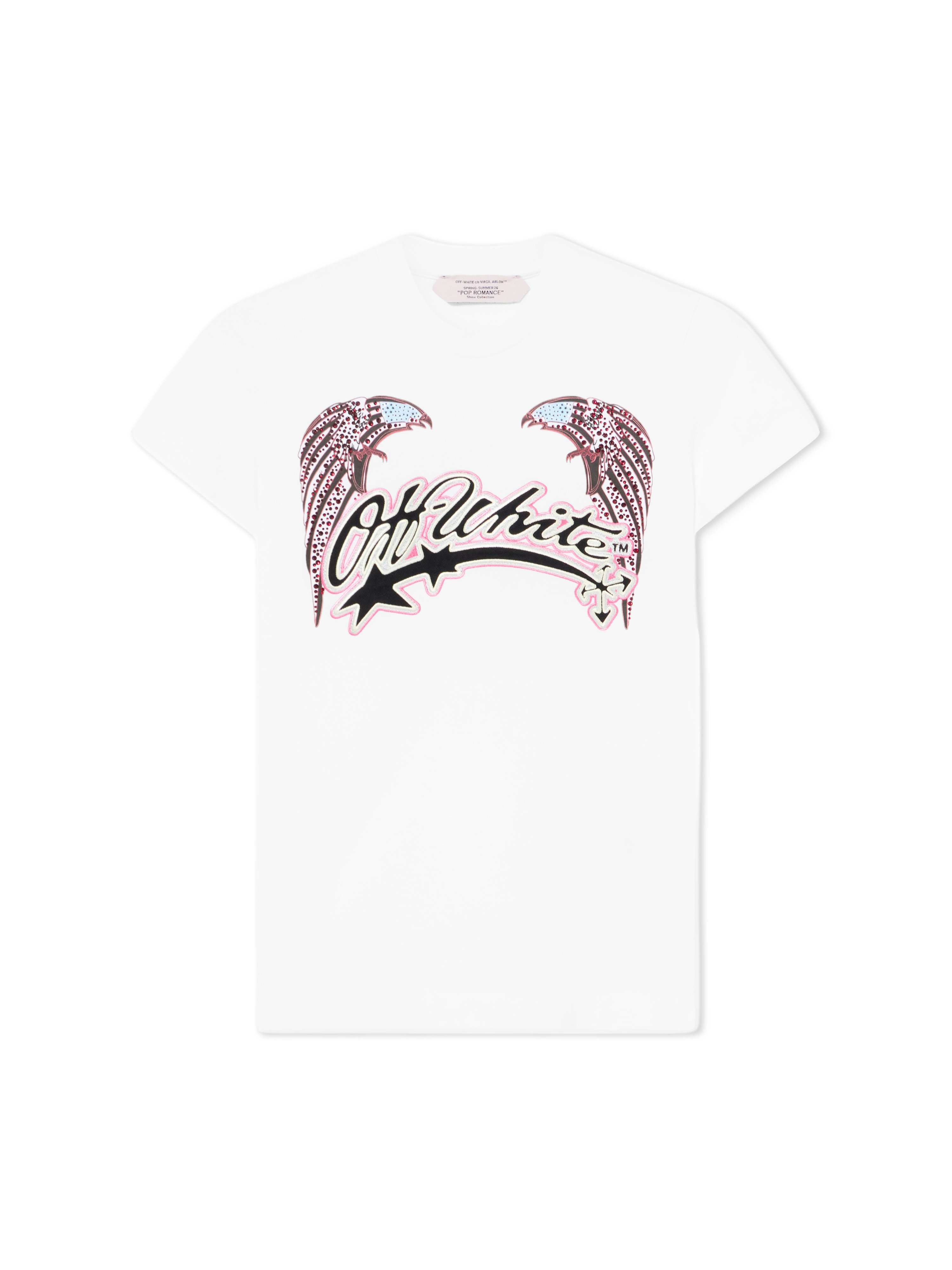 Swarovski Double Eagle Slim Tee - Female T-shirts White