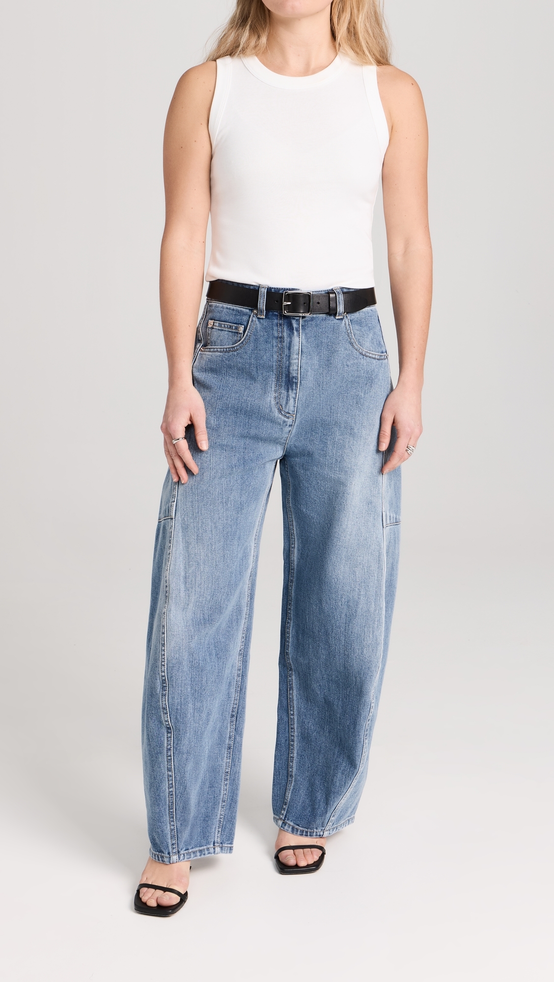 Petite Classic Wash Denim Sid Jeans Classic Blue