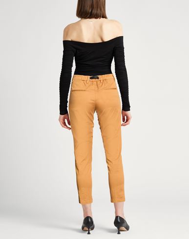 Woman Pants Camel Size 4 Cotton, Elastane
