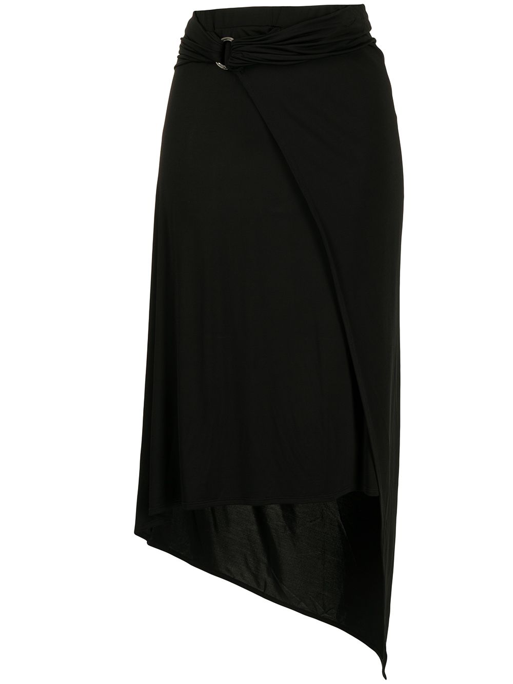 Belted-waist skirt - Black