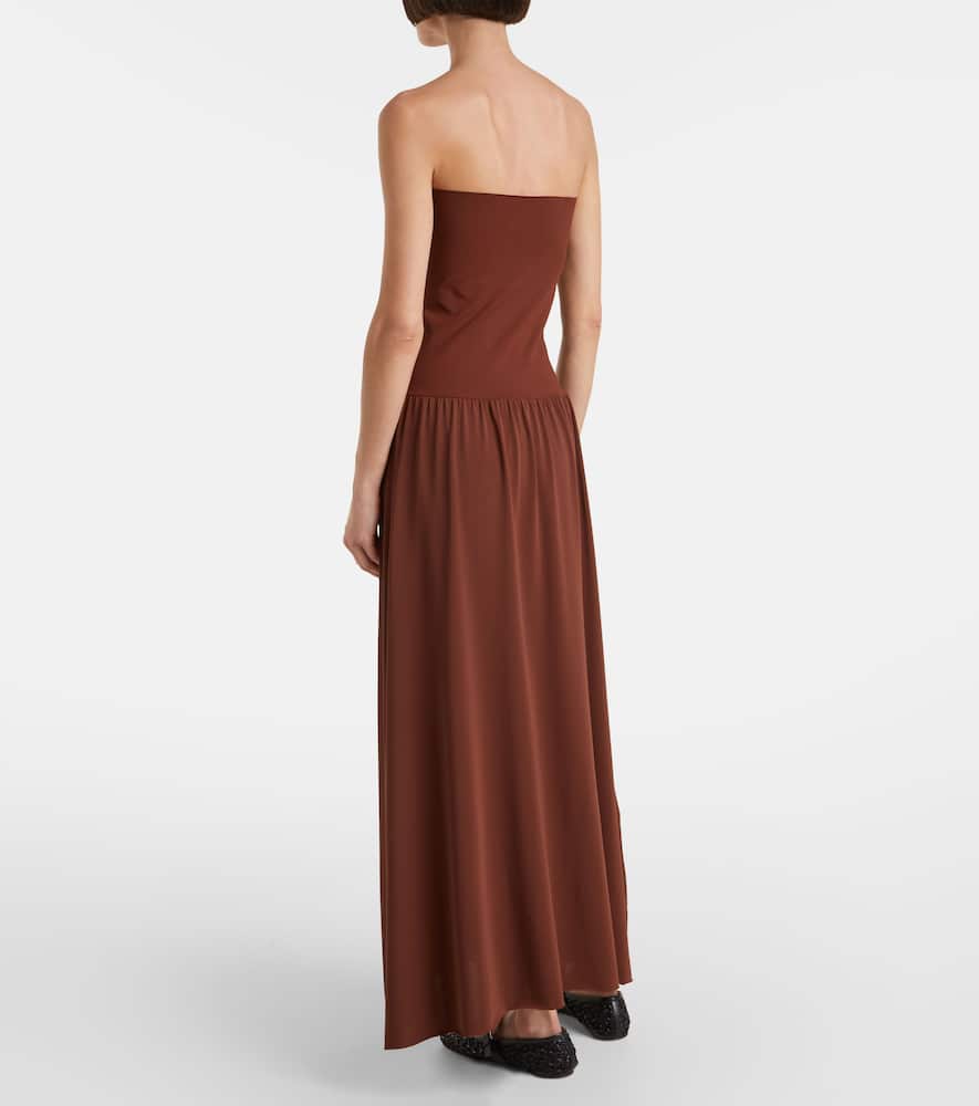 Oda pleated maxi dress