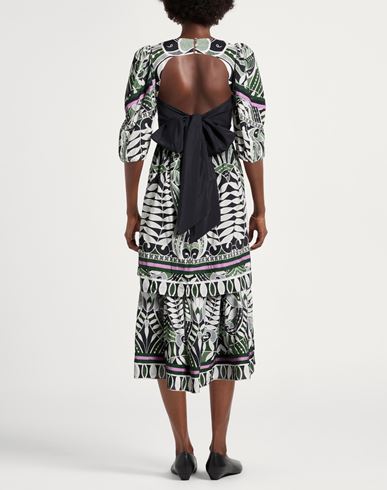 Woman Midi dress Black Size L Cotton, Viscose