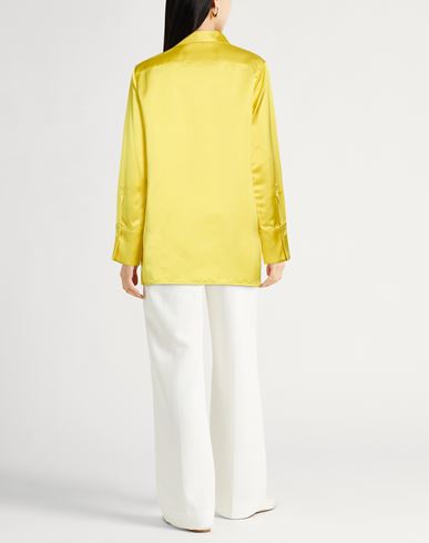Woman Shirt Yellow Size 2 Cupro, Viscose