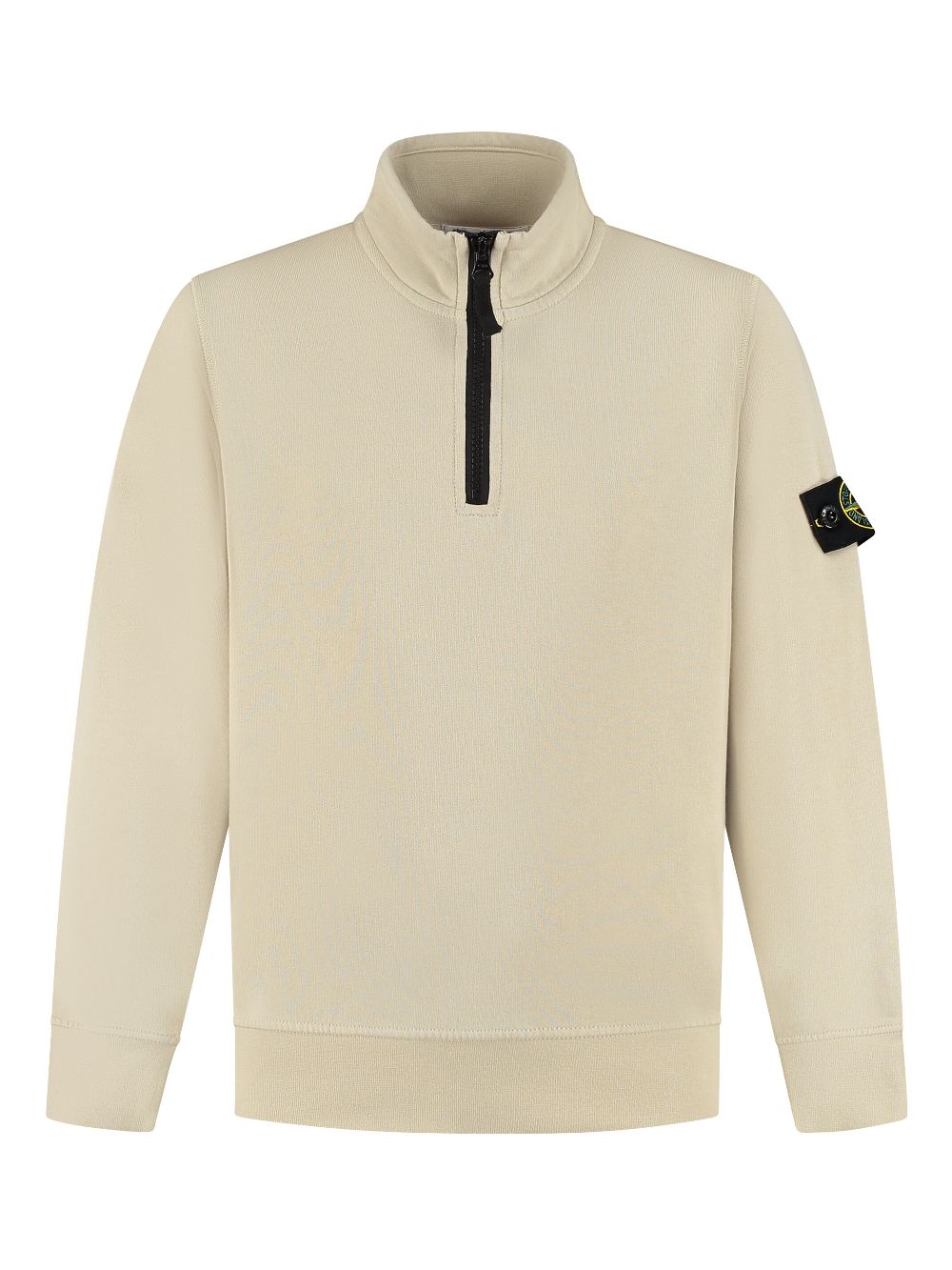 Compass-badge polo shirt - Neutrals