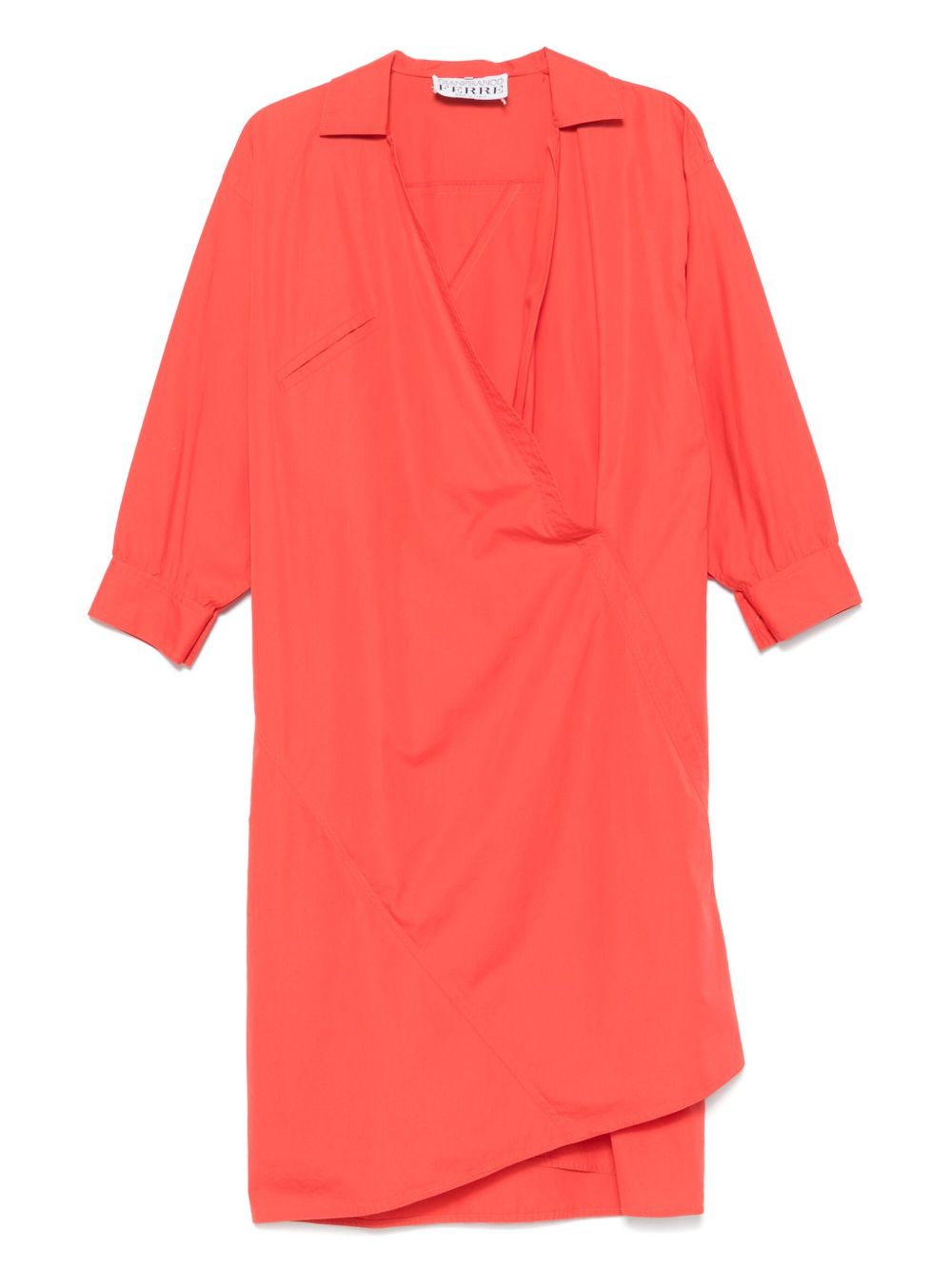 1980s cotton dress - Orange