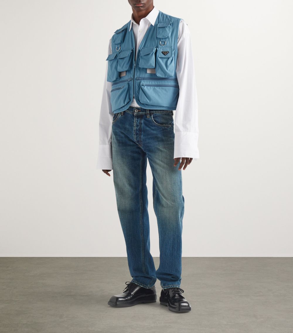 Cotton-Blend Utility Vest