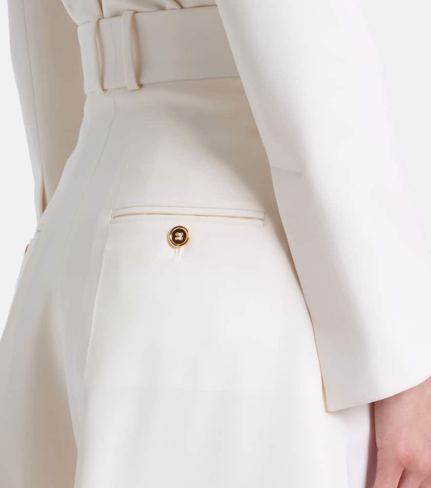 High-rise Bermuda shorts