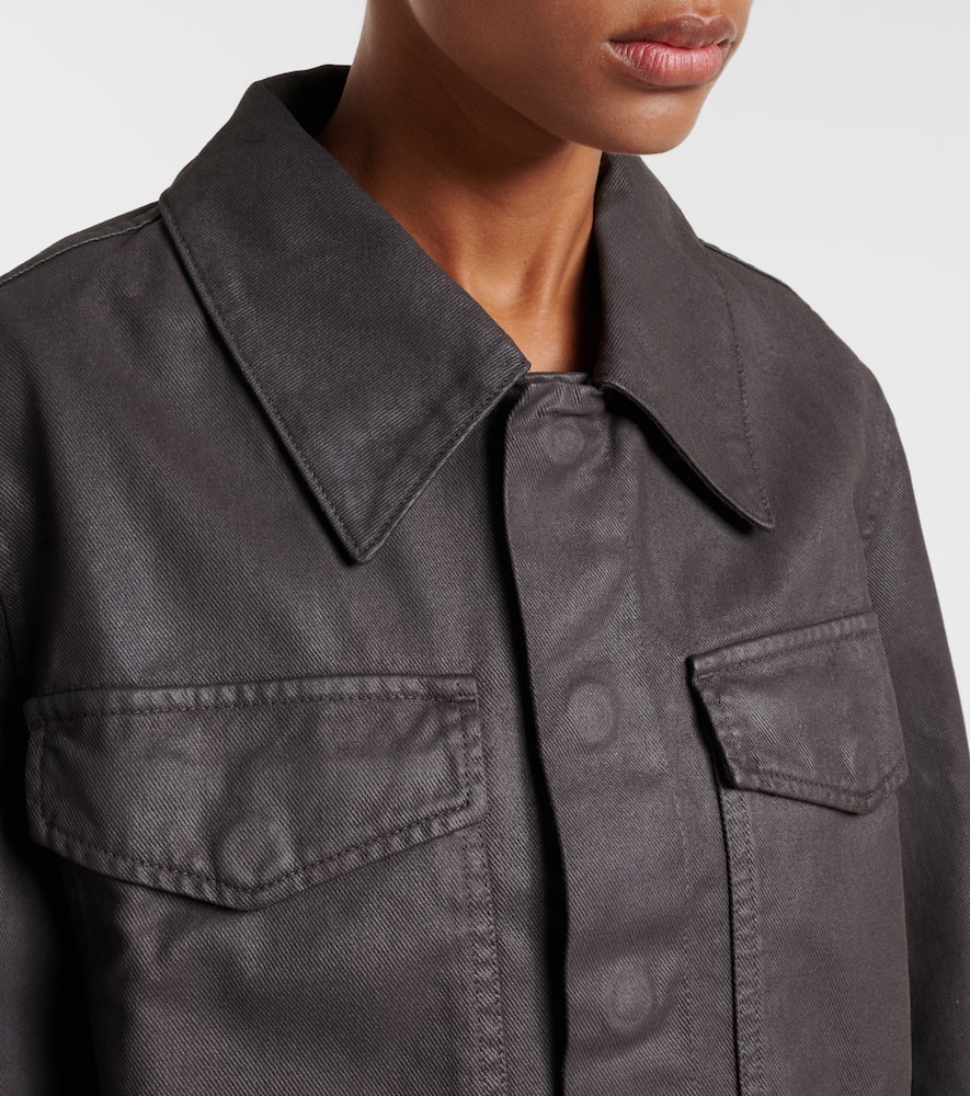 Cropped cotton jacket