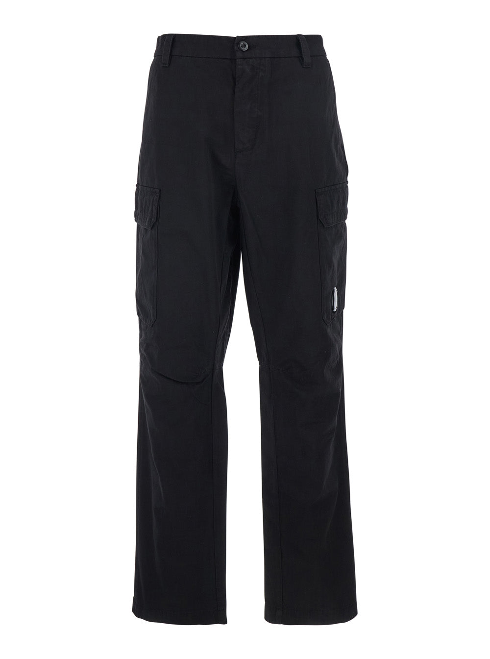 Cotton Cargo Pants — Black