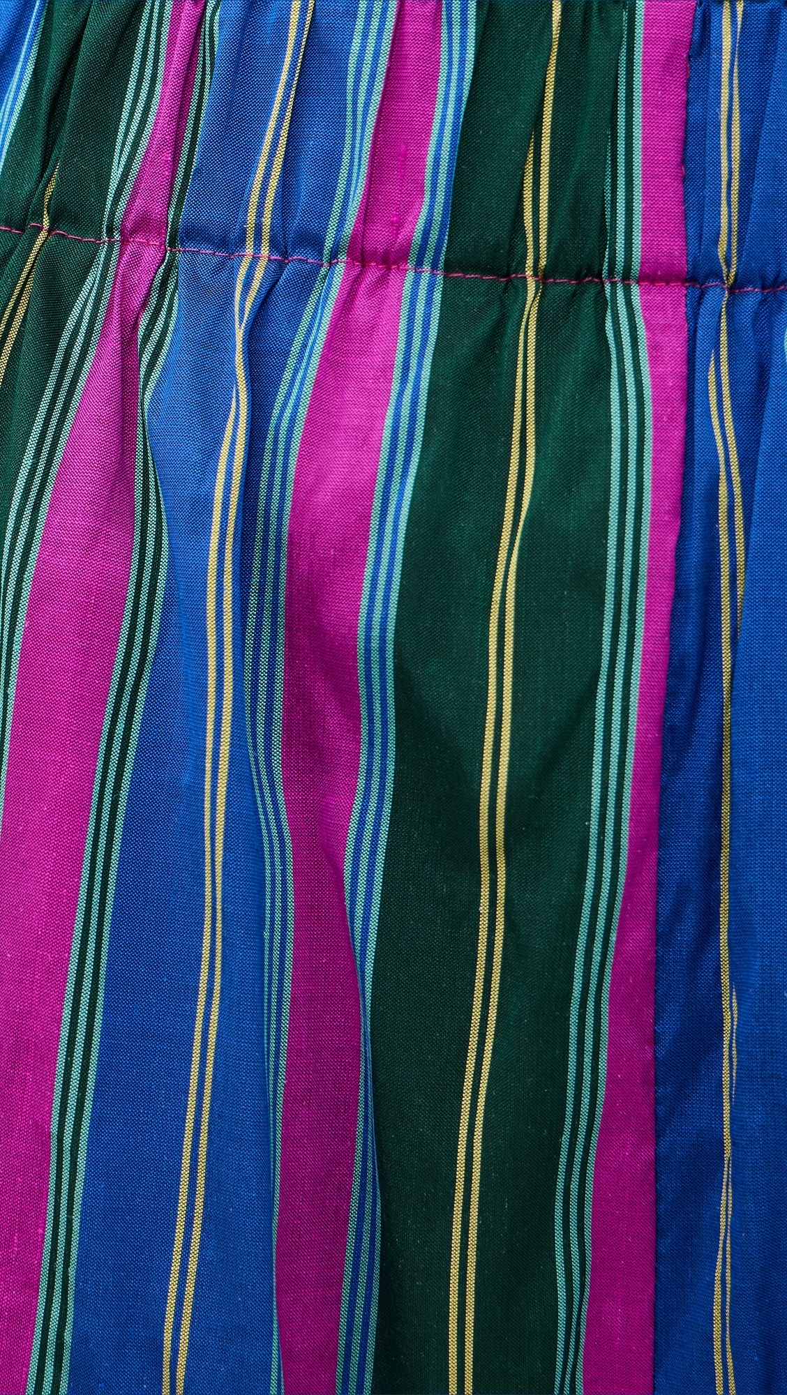 Coco Silk Shorts Big Stripes