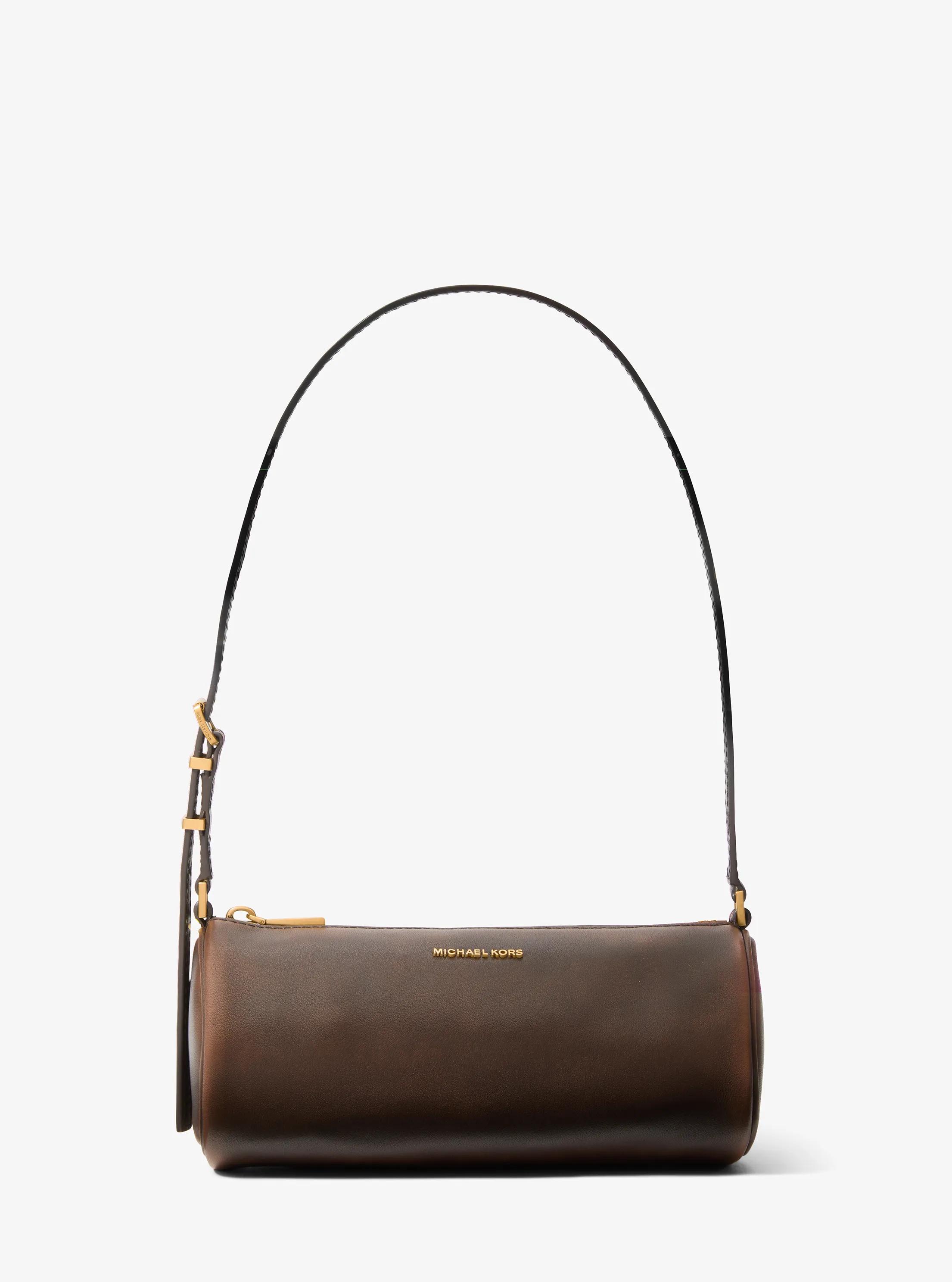 Michael Kors Izzy Small Leather Barrel Pochette in Brown - One Size by