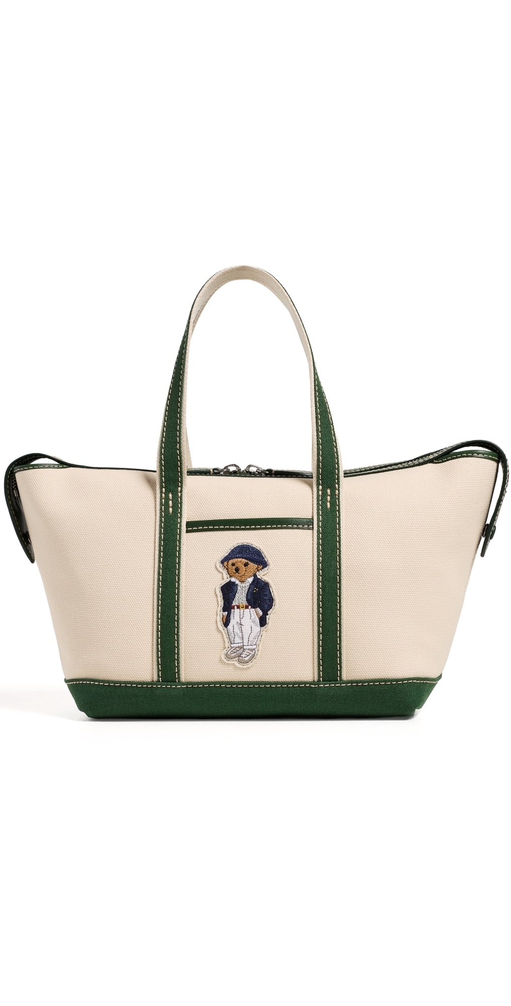 Spring Bear Mini Shopper Tote Ecru/Juniper One Size