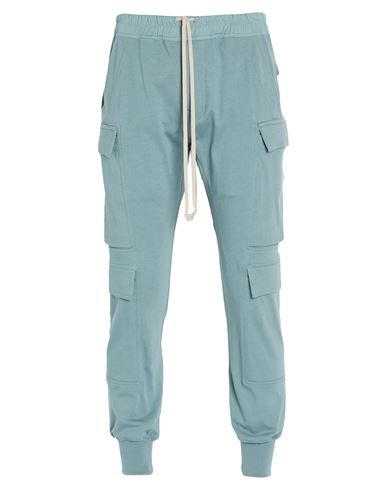 Man Pants Turquoise Size 32 Cotton, Elastane