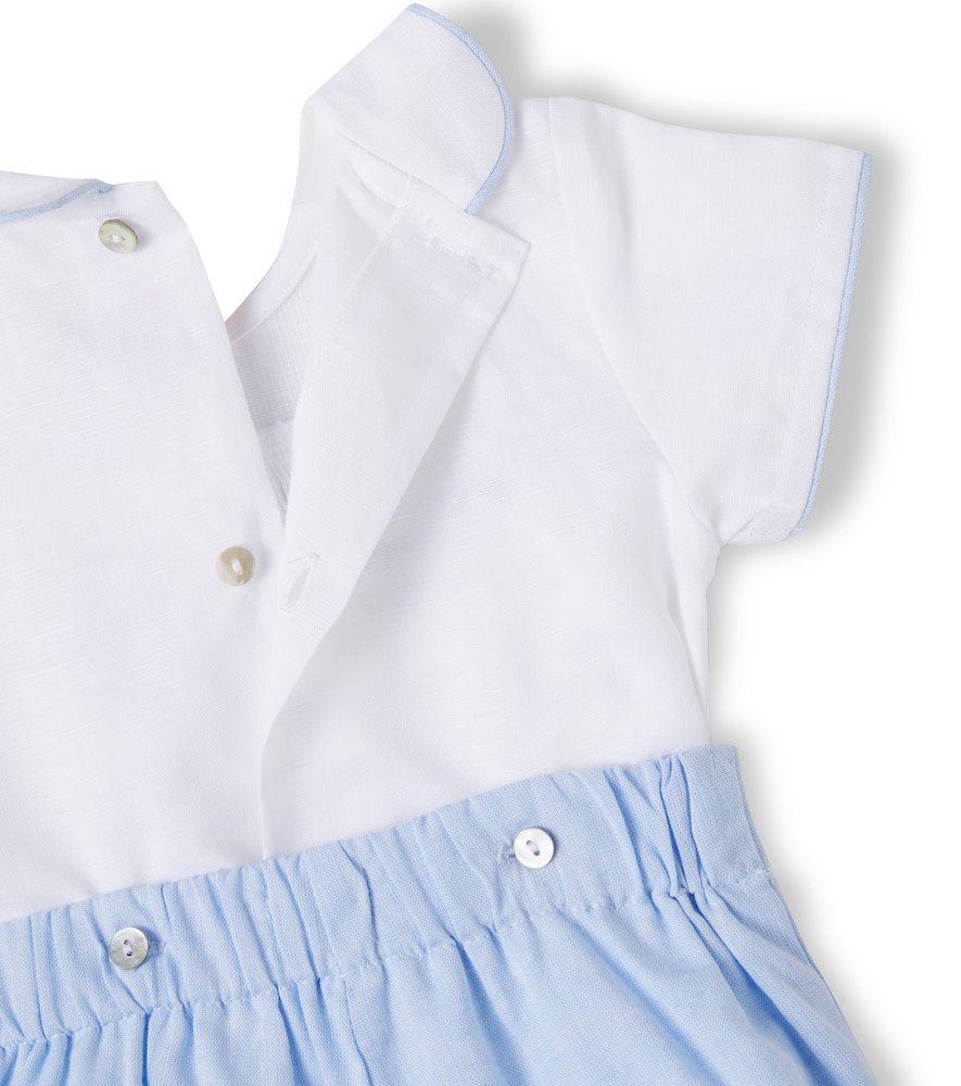 Baby Carlina embroidered top and shorts set