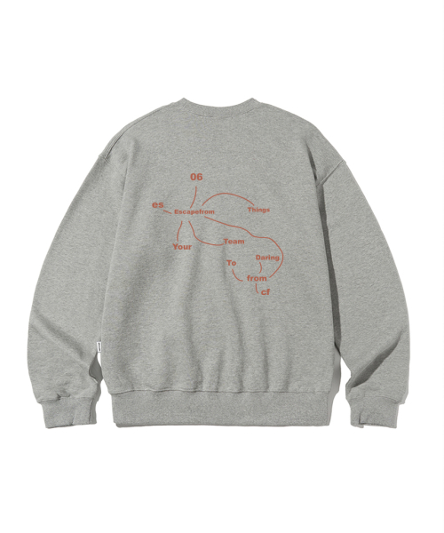 Initial Map Print Sweatshirt