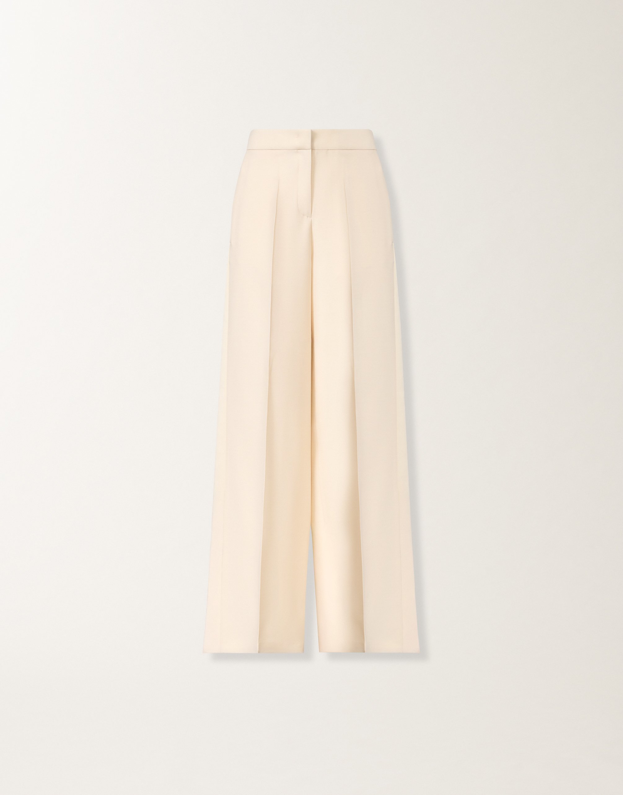 Spoleto trousers in wool and silk, butter