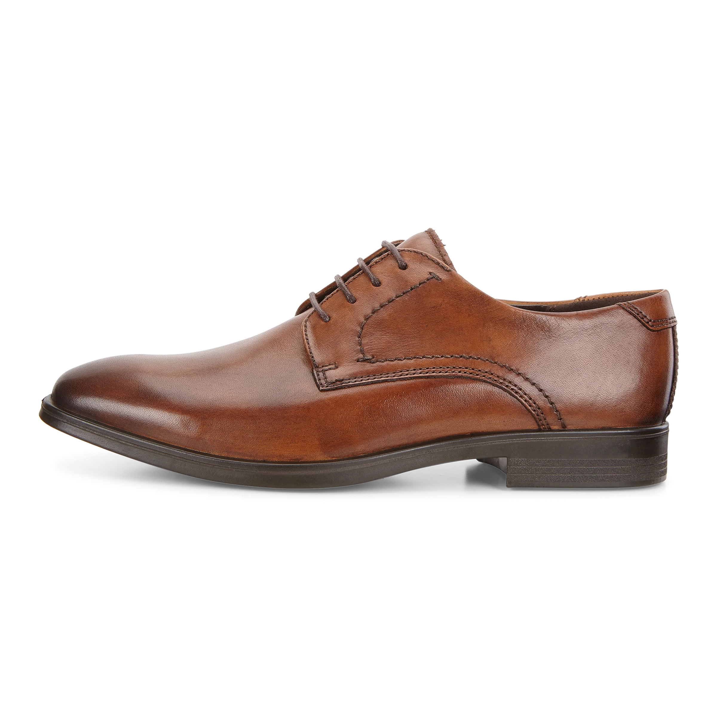 Melbourne - Men's Leather Derby Shoe - Brown