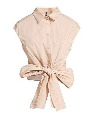 Woman Shirt Cream Size 6 Cotton
