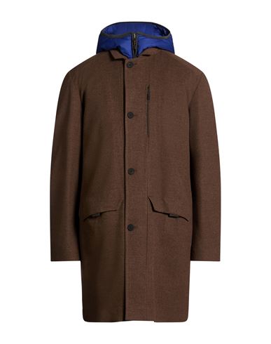Man Coat Dark brown Size 42 Virgin Wool